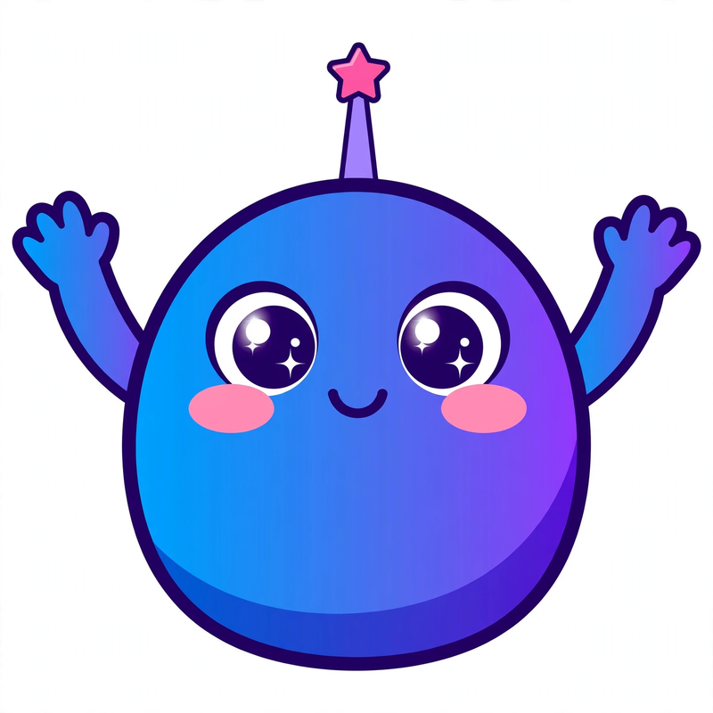 Friendly MustUseAI robot mascot waving hello